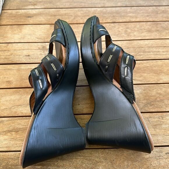 Umberto Raffini Slide Wedge Leather Sandals 40=9 - Picture 5 of 8